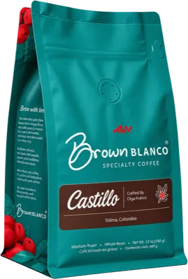 Brown Blanco Colombian specialty coffee, 12 oz bag